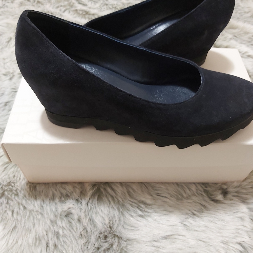Hogl Suede Wedge Shoes